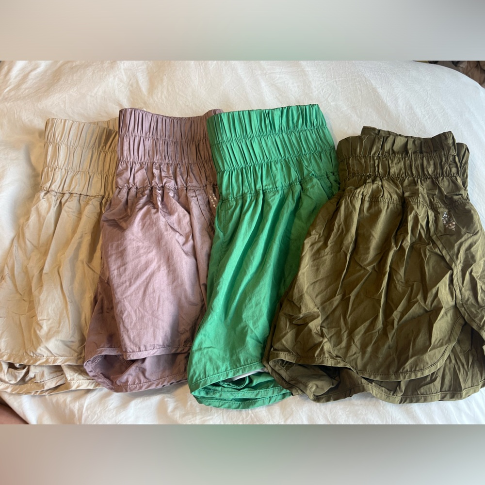 4 pair of Free People Movement Running Shorts, Medium
